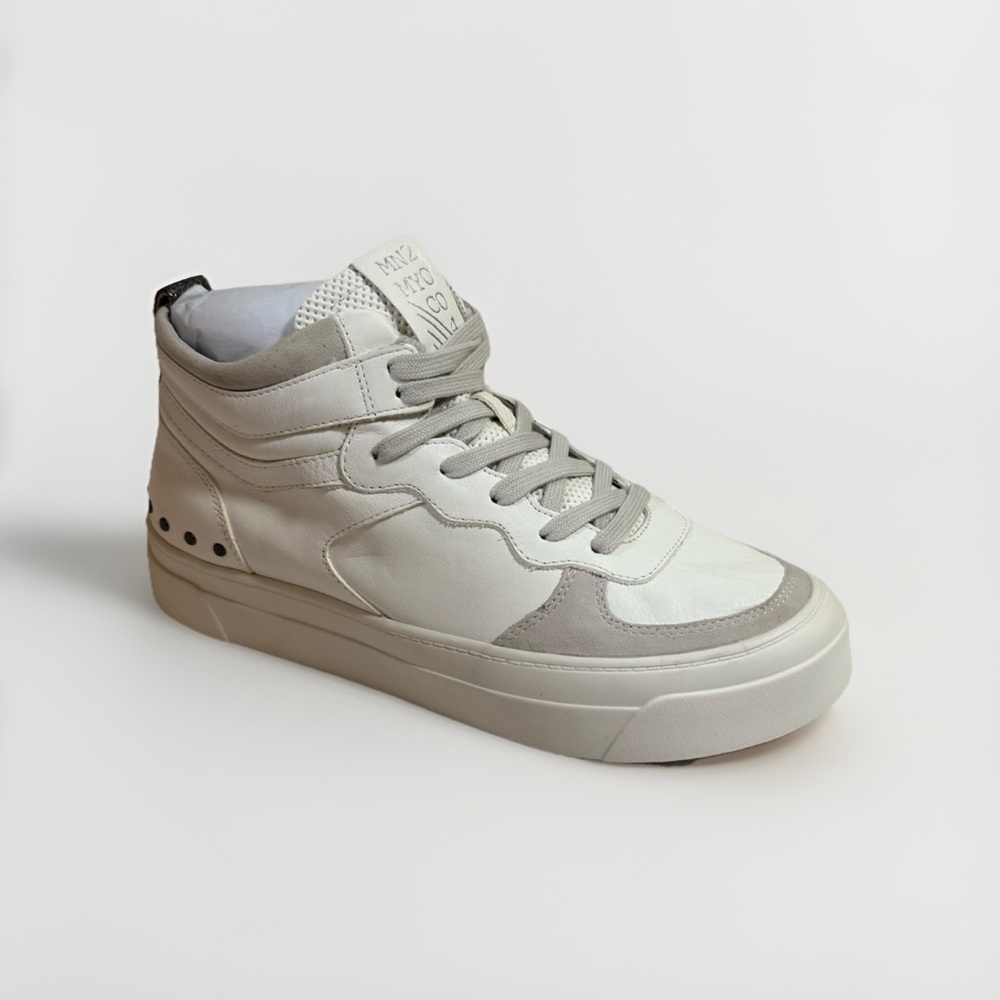 Miz Mooz NIB Alyce high top White lace up sneakers 7M Casual Athletic School